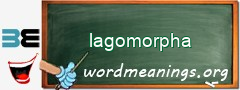 WordMeaning blackboard for lagomorpha